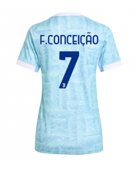 Billige Fotballdrakt Juventus Francisco Conceicao #7 Replika Bortedrakt Dame 2025-26 Kortermet Billige Fotballdrakt Juventus Francisco Conceicao #7 Replika Bortedrakt Dame 2025-26 Kortermet
